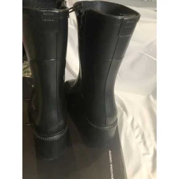 INC Women’s Rain Snow (or Just Rockin’) Boots Eddiie2 Black Size 7 NEW - Picture 6 of 12